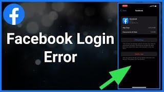 How To Fix Facebook Login Error On iPhone