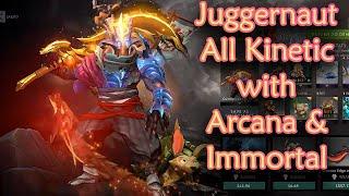 Juggernaut Kinetics / all Animations with Arcana and Immortal - Dota 2