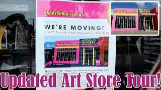 The Art Shop MOVED! Updated Tour of Their New Store. It's Even Bigger and Better Than Before!