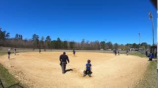 Crystal Coast Riptdes 05 vs Garner Elite 05   Mackensi Collins 1B to Left