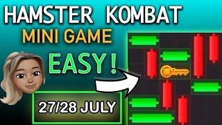 Hamster Kombat NEW Easy Mini Game Challenge for KEY JULY 27 / JULY 28 slowed down