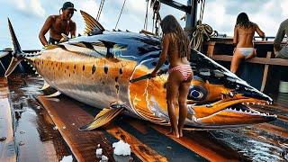 How American fishermen catch yellowfin tuna the fastest, catching millions with longline fishing