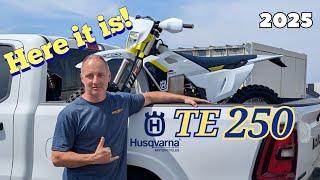 My New 2025 Husqvarna TE250 -reveal and full walkaround -tbi 2 stroke enduro!