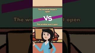 Doesn’t open vs Won’t open #english #englishtips #vs #hinditoenglish #fyp #viral #trending #easytips