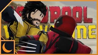 Deadpool vs wolverine fight remade in Roblox