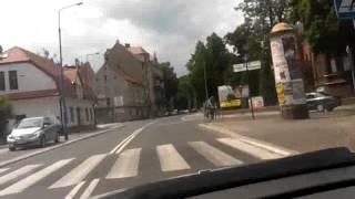 driving in legnica poland fahren in legnica Polen