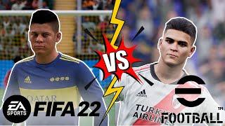 BOCA VS RIVER | FIFA 22 VS EFOOTBALL 2022 | PC FULL HD 60FPS