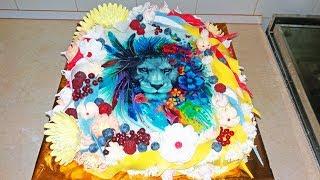 Яркий Торт Для Львов / Bright Cake For Lions / LoraCake