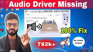 How to Fix  Audio Driver problem in windows 7 8 10 11 || Fix No Audio Output problem [100%]