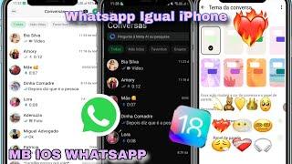 MB IOS WHATSAPP IGUAL IPHONE NO ANDROID 1.7.1 ATUALIZADO 2025 FUNCIONANDO PERFEITAMENTE