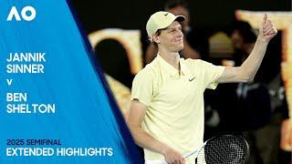 Jannik Sinner v Ben Shelton Extended Highlights | Australian Open 2025 Semifinal