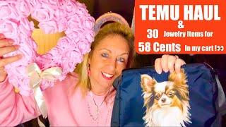 Temu Haul!! Temu Haul Time #12 I am Shocked I found 30 Jewelry Items for 58 CENTS #temu #haul #wow