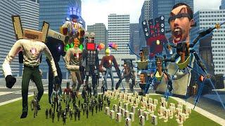 NEW SKIBIDI TOILET BOSSES VS KEYBOARD MAN MECHA BOSS & BEACH BALL MAN BOSS VS OTHERS In Garry's Mod