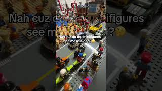 How do Lego Minifigures view people?  #lego #ninjago #legocity #shorts