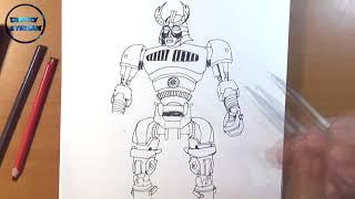 Drawing robot Shogun, Real Steel, робот Сёгун, Живая Сталь