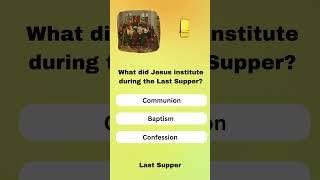 Bible Trivia - Last Supper #biblequestions