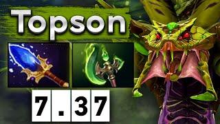 Топсон нашел новую имбу! Мид Веномансер - Topson Venomancer 7.37 DOTA 2