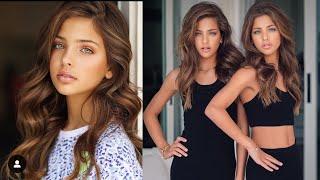 12-year-old BEAUTIFUL MODELS - The Clements Twins - GREEN EYES