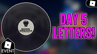 [EVENT] HOW TO GET THE DAY 5 LETTERS & THE BORIS BREJCHA VINYL RECORD SHIELD IN BEATLAND! | ROBLOX