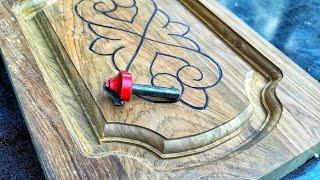 Easy wood carving door design with router machine