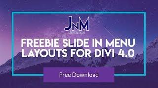 Divi 4.0 Slide in Menu Header Free Layouts!