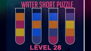 Water Short Puzzle || Cleared Level 28  || How To Play Water Short Puzzle..