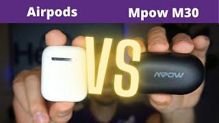 Mpow M30 vs Airpods for Business Calls? MIC TEST SHOWDOWN