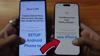 How to SETUP new iPhone 15/15 plus/15 pro/max from Android Phone