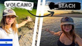 Moto Camping from Volcano to Beach! [Vlog 50] Solo Female Traveler ALONE in El Salvador