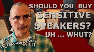 Should You Buy Sensitive Speakers? Uh ... Whut?