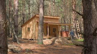 Making a Rustic Door for Remote Cabin, Off-Grid Life and Stormy Weather