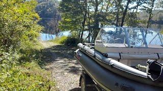 Дикий тюнинг лодки пвх  Стриж 420. Обзор на воде.