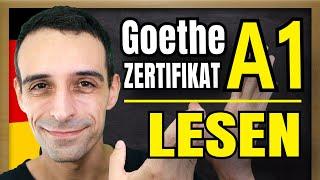 Goethe Zertifikat A1 LESEN | How to pass the reading part. | German A1 Goethe Exam