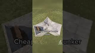 Cheap starter bunker base #rust #shorts