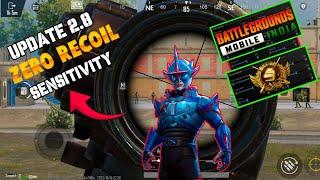 BGMI 2.8 UPDATE ZERO RECOIL SENSITIVITY SETTING || BGMI 2.8 BEST SENSITIVITY AND SETTING || BGMI