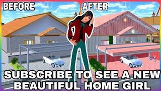 The new beautiful home girl with code props id in Sakura School Simulator
