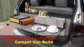 Previa-Estima-Tarago Camper Van Build (RV-Motorhome) membangun camper van - CVI