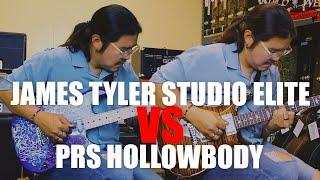 Winner? |James Tyler Studio Elite HD VS PRS Wood Library Hollowbody I Piezo | Moses Sun