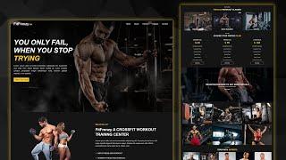 How To Make A Gym Website Using | HTML & CSS