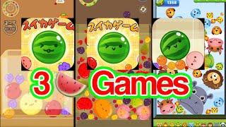 3 Watermelon Games Comparison Merge Puzzle Walkthrough