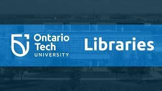 Welcome to the Ontario Tech Library