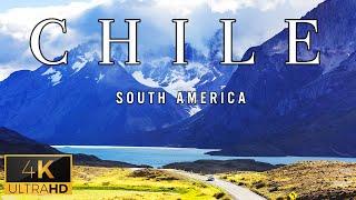 FLYING OVER CHILE (4K UHD) - Wonderful Natural Landscape With Calming Music For New Fresh Day