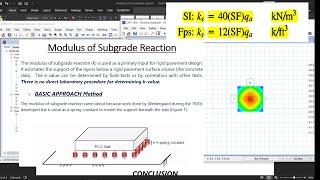 Modulus of Subgrade Reaction of Soil (Bowles Approach and Basic Approach)