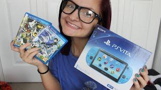 Aqua Blue PS Vita Unboxing + Start Up + Games! | AlyssaNGames |