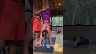 yoga handstand adjustments workshop #yogapostures #yogapose