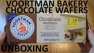 Unboxing Voortman Bakery Chocolate Wafers