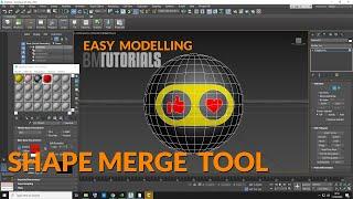 Shape Merge tool in 3DS MAX [ EASY TO FOLLOW! ]