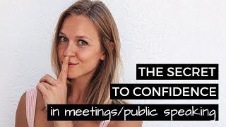 How to be More Confident and Speak in Meetings