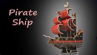 How to Solve Pirate Ship of 3D Puzzle - DIY Toy