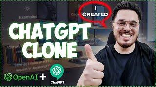 ChatGPT Clone using OpenAI, Flask, HTML, TailwindCSS, & MongoDB (Amazing Frontend Project) 